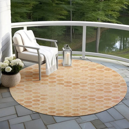 Myrianna Orange Washable Indoor - Outdoor Rug - LOOMLAN - LOOMLAN Rugs - Outdoor Rugs