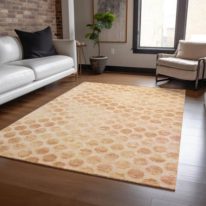 Myrianna Orange Washable Indoor - Outdoor Rug - LOOMLAN - LOOMLAN Rugs - Outdoor Rugs