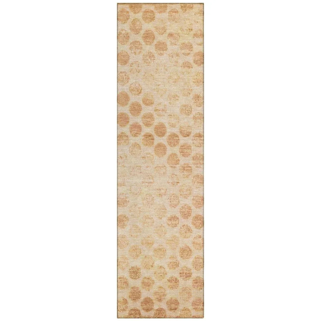 Myrianna Orange Washable Indoor - Outdoor Rug - LOOMLAN - LOOMLAN Rugs - Outdoor Rugs