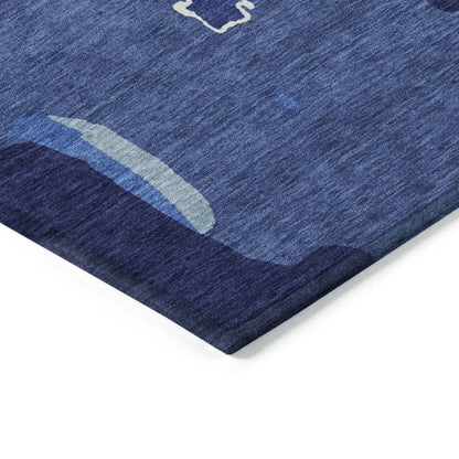 Mysa Blue Washable Indoor-Outdoor Rug-Outdoor Rugs-LOOMLAN Rugs-LOOMLAN