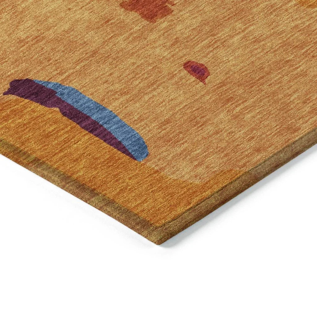 Mysa Copper Washable Indoor-Outdoor Rug-Outdoor Rugs-LOOMLAN Rugs-LOOMLAN