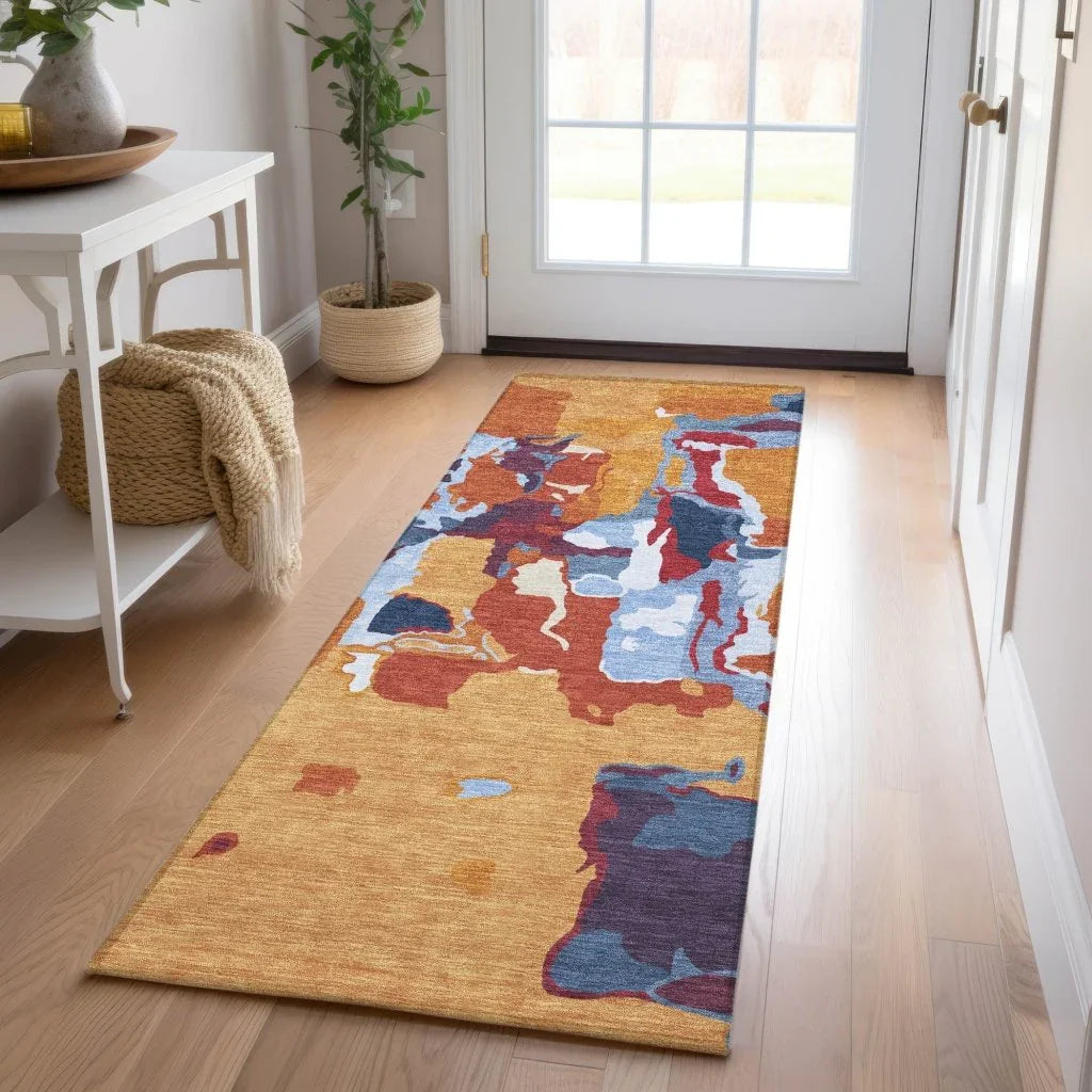 Mysa Copper Washable Indoor-Outdoor Rug-Outdoor Rugs-LOOMLAN Rugs-LOOMLAN