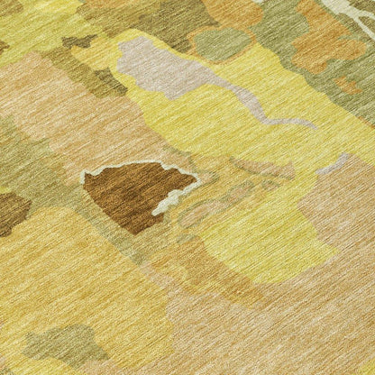 Mysa Gold Washable Indoor-Outdoor Rug-Outdoor Rugs-LOOMLAN Rugs-LOOMLAN