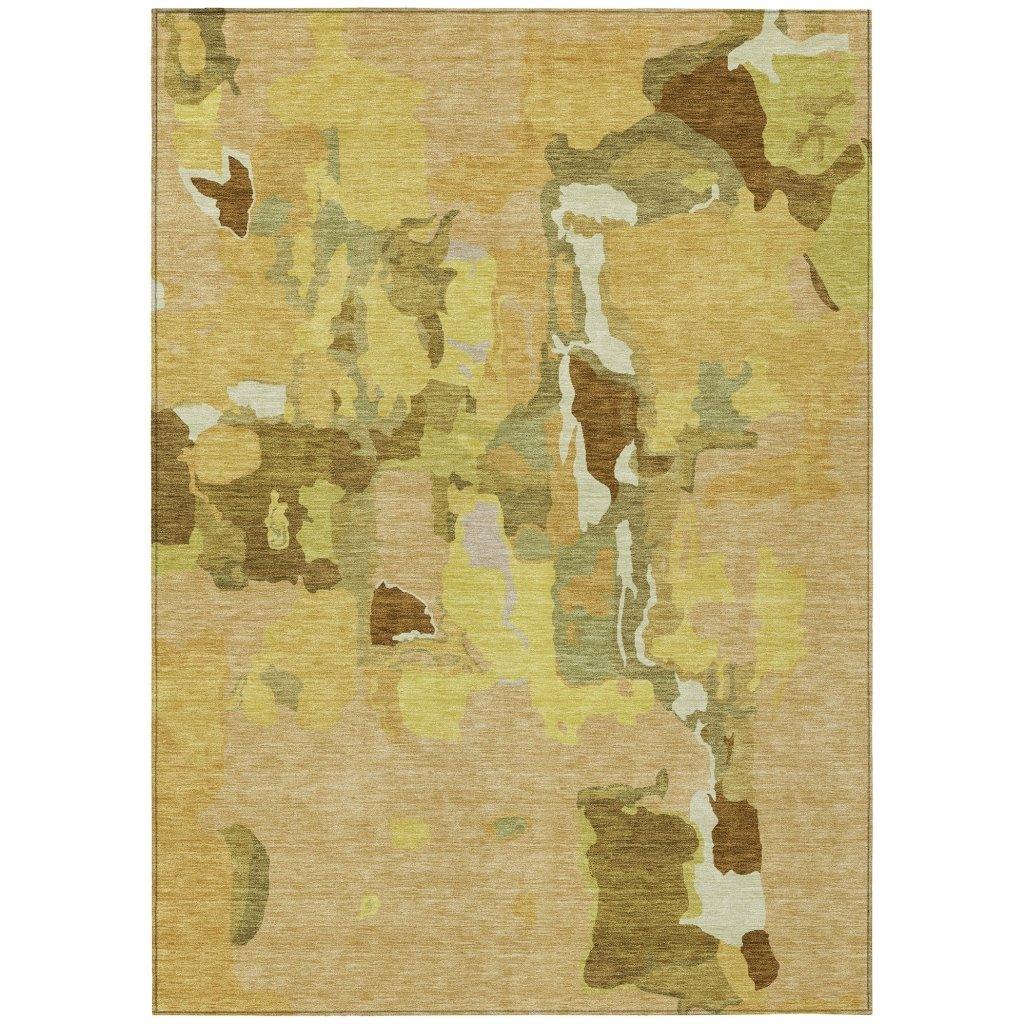 Mysa Gold Washable Indoor-Outdoor Rug-Outdoor Rugs-LOOMLAN Rugs-2'6" x 3'10"-LOOMLAN
