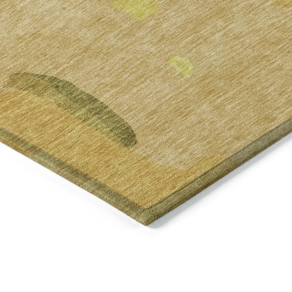 Mysa Gold Washable Indoor-Outdoor Rug-Outdoor Rugs-LOOMLAN Rugs-LOOMLAN