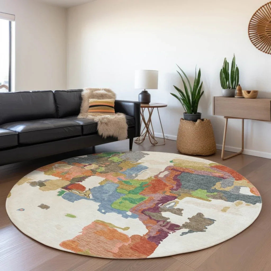 Mysa Ivory Washable Indoor-Outdoor Rug-Outdoor Rugs-LOOMLAN Rugs-LOOMLAN