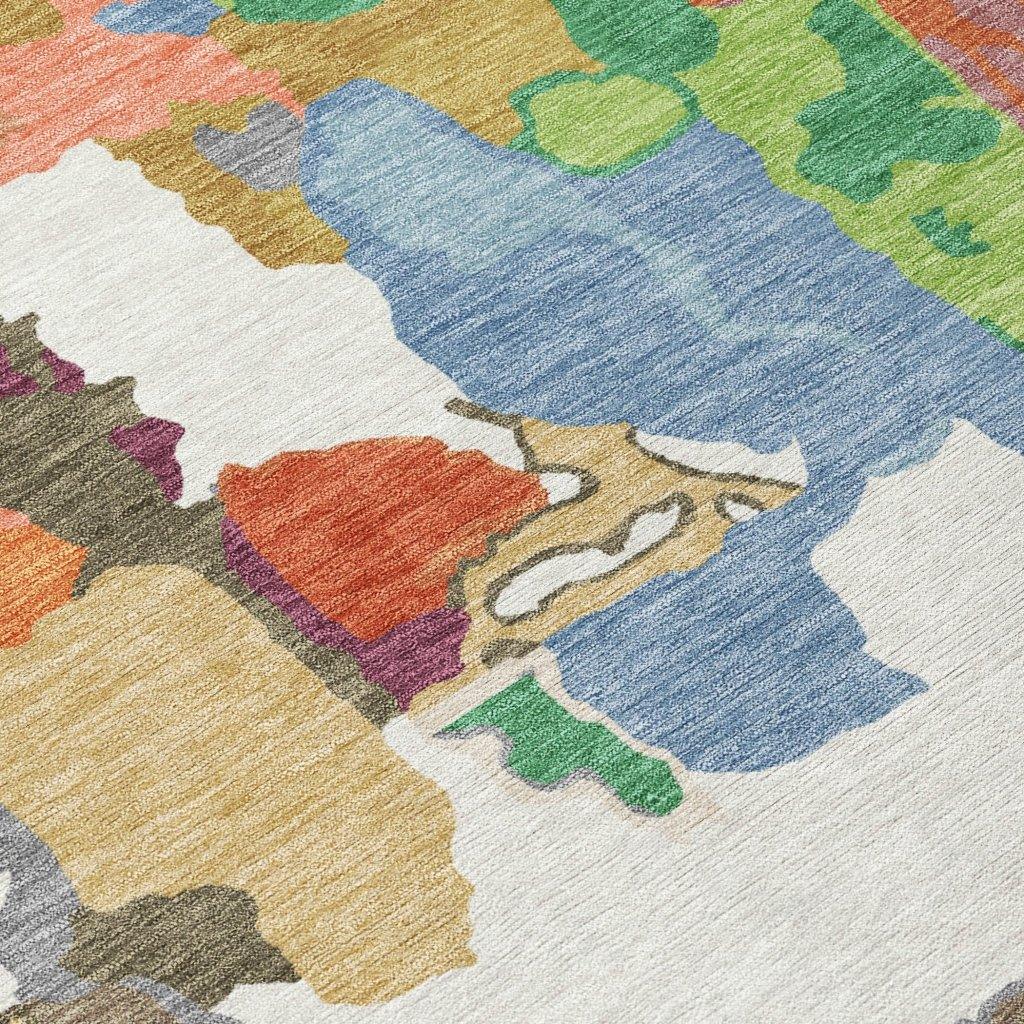 Mysa Ivory Washable Indoor-Outdoor Rug-Outdoor Rugs-LOOMLAN Rugs-LOOMLAN