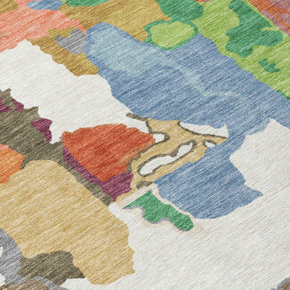 Mysa Ivory Washable Indoor-Outdoor Rug-Outdoor Rugs-LOOMLAN Rugs-LOOMLAN