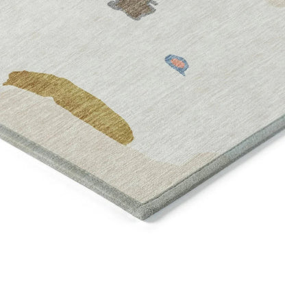 Mysa Ivory Washable Indoor-Outdoor Rug-Outdoor Rugs-LOOMLAN Rugs-LOOMLAN