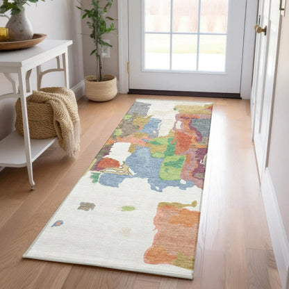Mysa Ivory Washable Indoor-Outdoor Rug-Outdoor Rugs-LOOMLAN Rugs-LOOMLAN