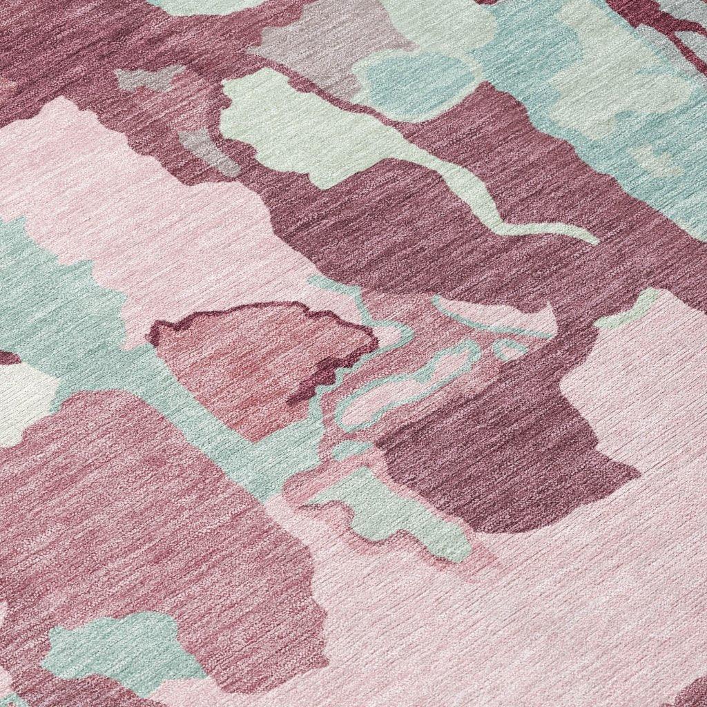 Mysa Pink Washable Indoor-Outdoor Rug-Outdoor Rugs-LOOMLAN Rugs-LOOMLAN