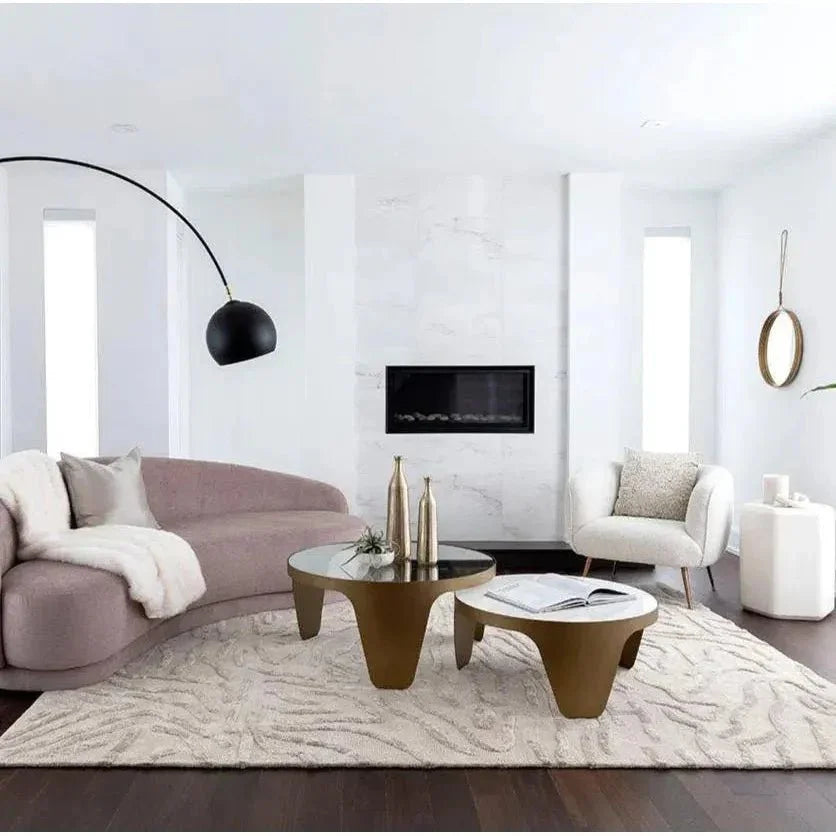 Mysaria Nesting Coffee Tables 2PC Marble & Glass - LOOMLAN - SUNPAN - Coffee Tables