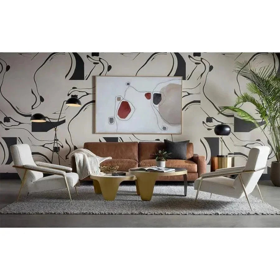 Mysaria Nesting Coffee Tables 2PC Marble & Glass - LOOMLAN - SUNPAN - Coffee Tables