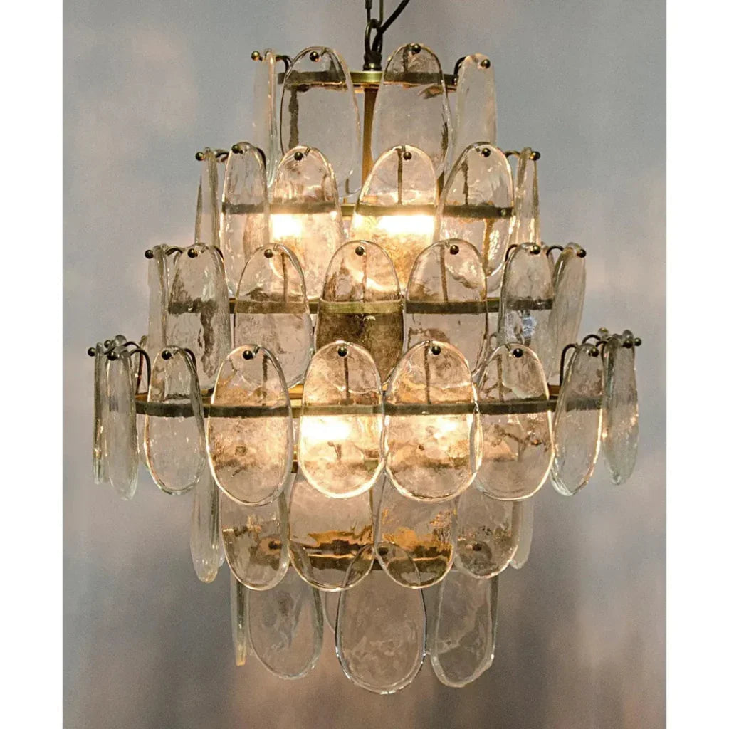 Mystic Metal and Glass Chandelier - LOOMLAN - Noir - Chandeliers