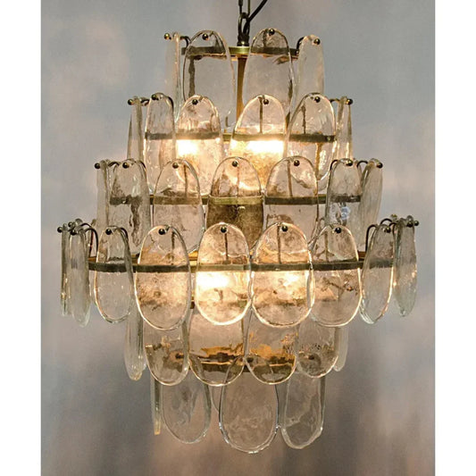 Mystic Metal and Glass Chandelier - LOOMLAN - Noir - Chandeliers