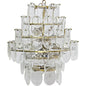 Mystic Metal and Glass Chandelier - LOOMLAN - Noir - Chandeliers