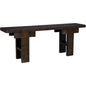 Nabu Console, Hand Rubbed Black Light Brown Trim - LOOMLAN - Noir - Console Tables