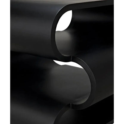 Nada Side Table, Black Steel - LOOMLAN - Noir - Side Tables