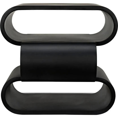 Nada Side Table, Black Steel - LOOMLAN - Noir - Side Tables