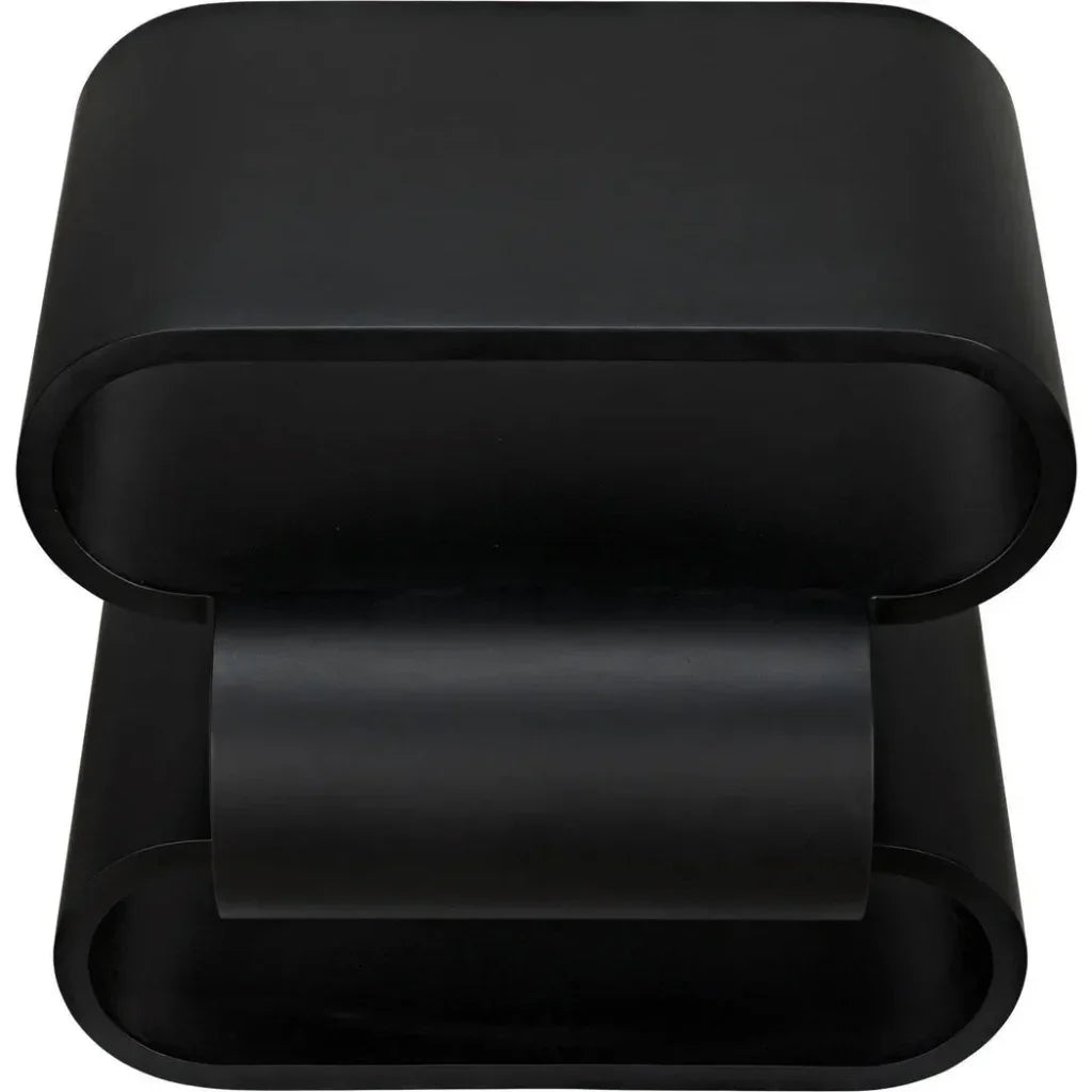 Nada Side Table, Black Steel - LOOMLAN - Noir - Side Tables