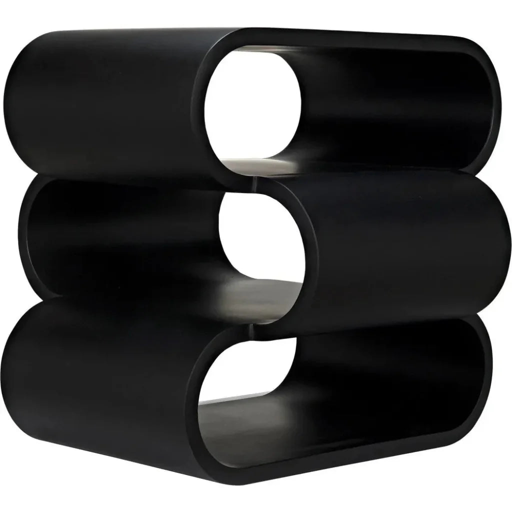 Nada Side Table, Black Steel - LOOMLAN - Noir - Side Tables