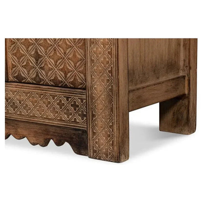 Nader Persian Burnt Brown Sideboard - LOOMLAN - Sarreid - Sideboards