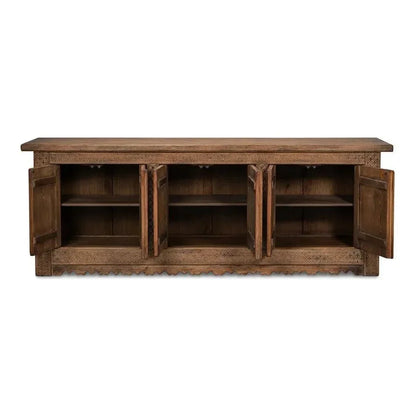 Nader Persian Burnt Brown Sideboard - LOOMLAN - Sarreid - Sideboards