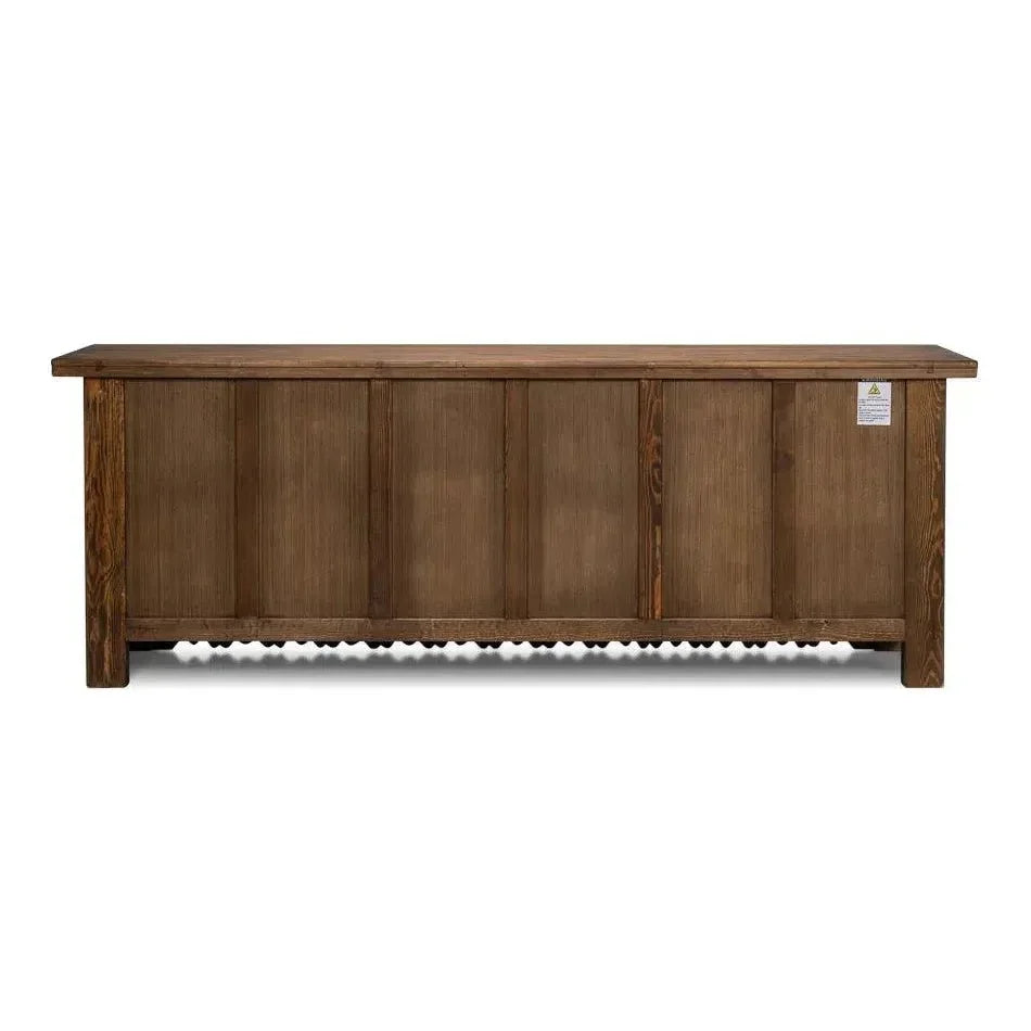 Nader Persian Burnt Brown Sideboard - LOOMLAN - Sarreid - Sideboards