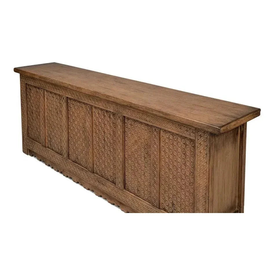 Nader Persian Burnt Brown Sideboard - LOOMLAN - Sarreid - Sideboards