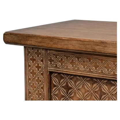 Nader Persian Burnt Brown Sideboard - LOOMLAN - Sarreid - Sideboards