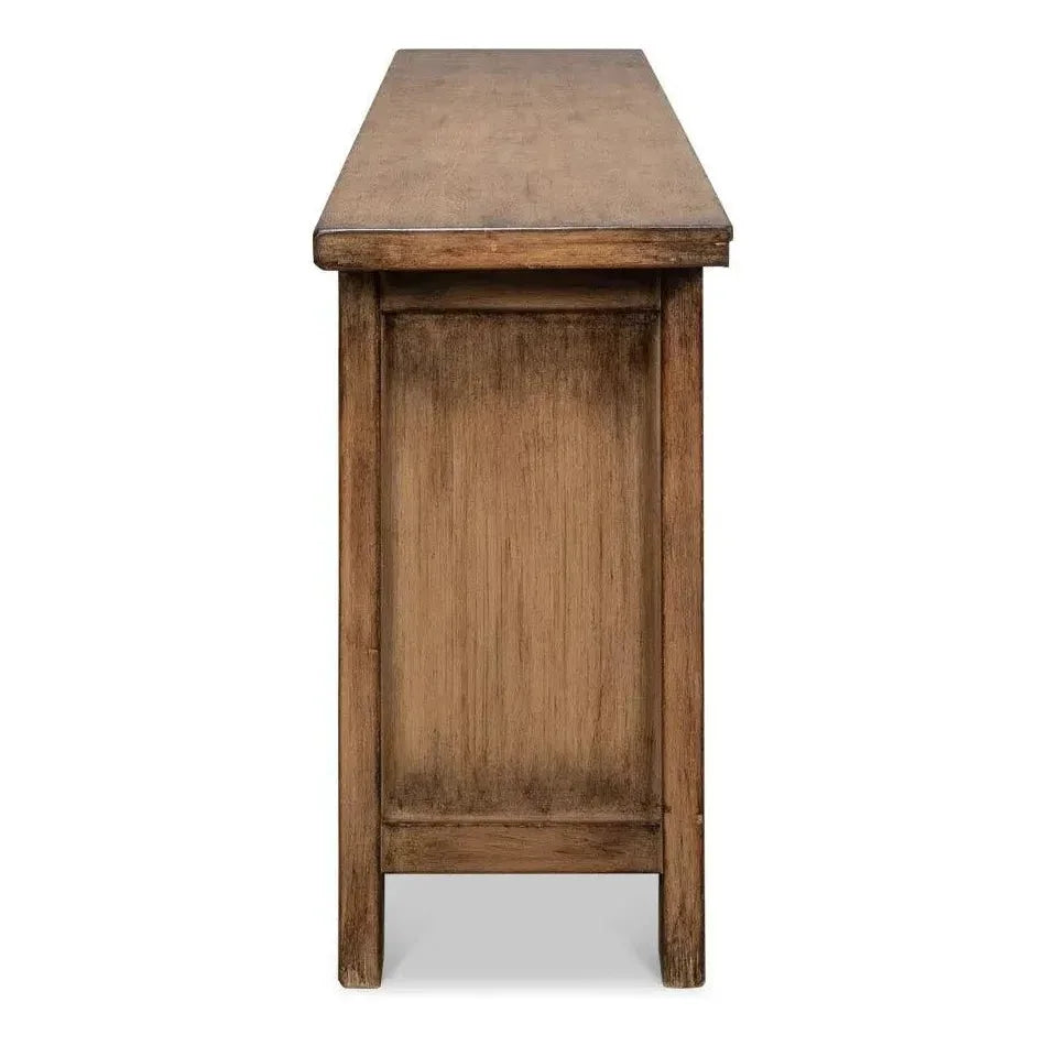 Nader Persian Burnt Brown Sideboard - LOOMLAN - Sarreid - Sideboards