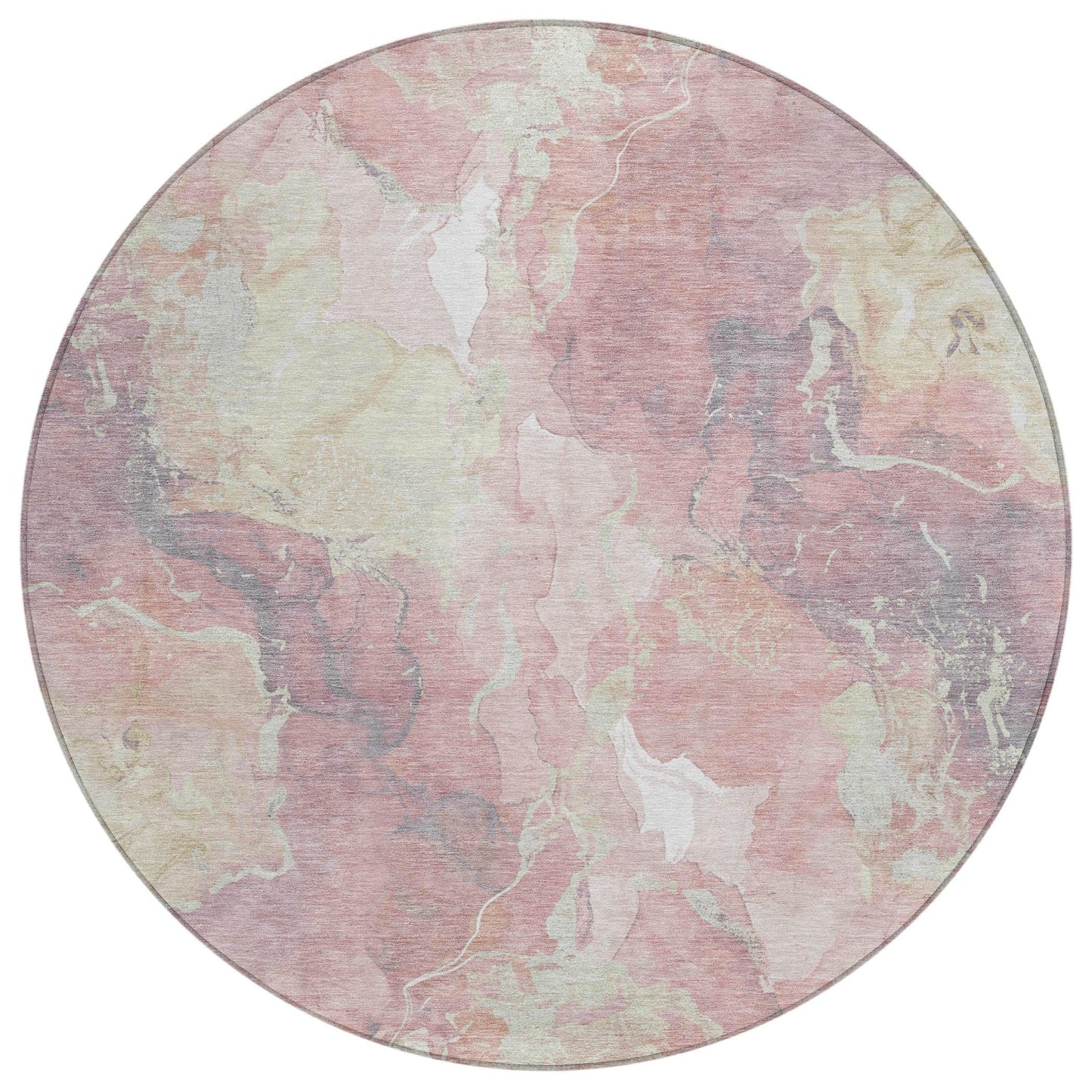 Naelain Pink Washable Indoor-Outdoor Rug