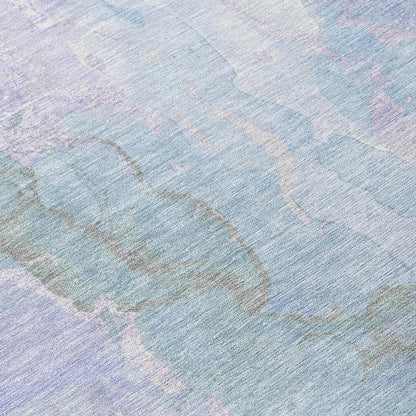 Naelain Sky Washable Indoor-Outdoor Rug