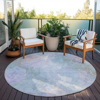 Naelain Sky Washable Indoor-Outdoor Rug
