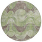 Naelara Green Washable Indoor-Outdoor Rug