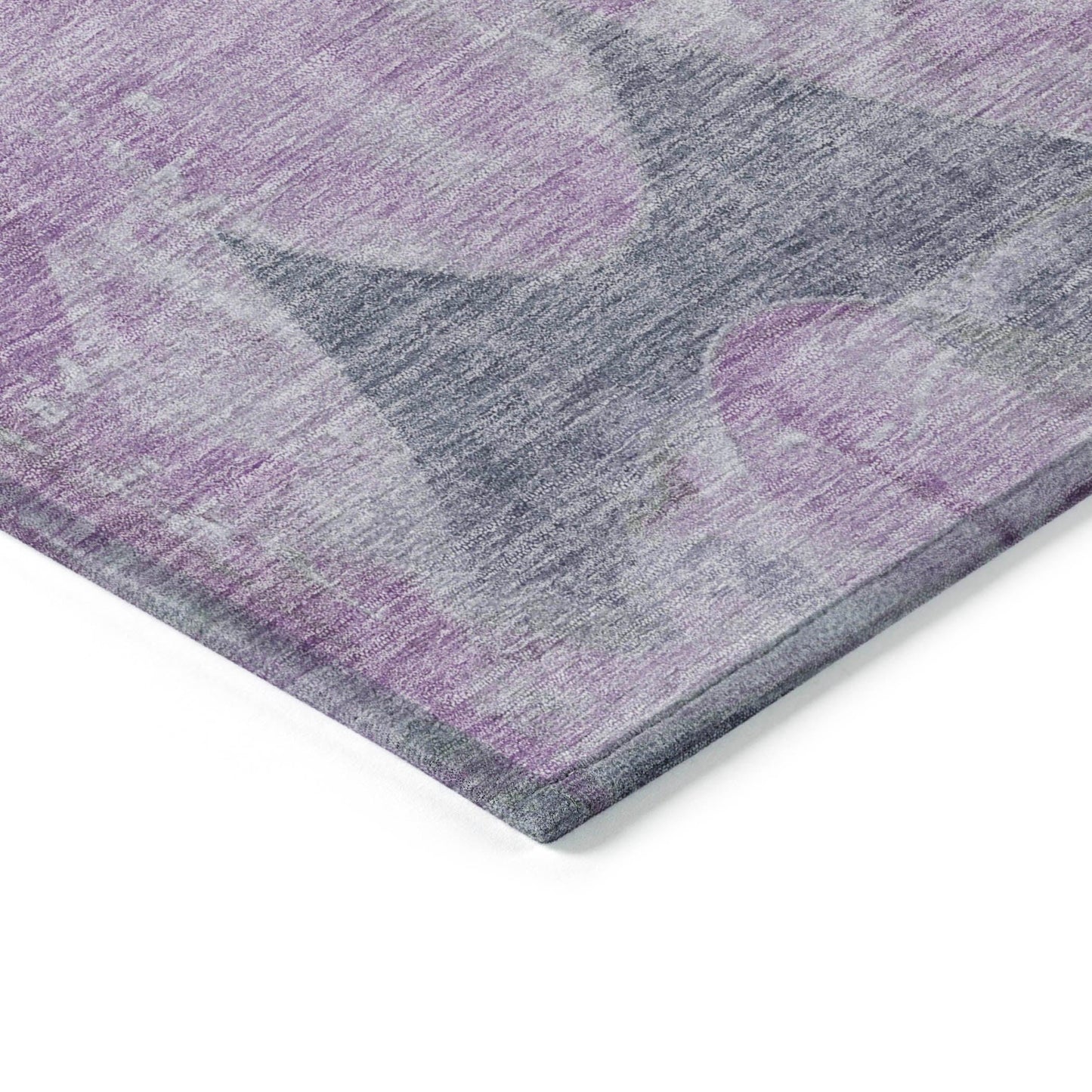 Naelara Purple Washable Indoor-Outdoor Rug
