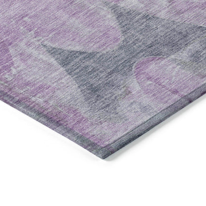 Naelara Purple Washable Indoor-Outdoor Rug