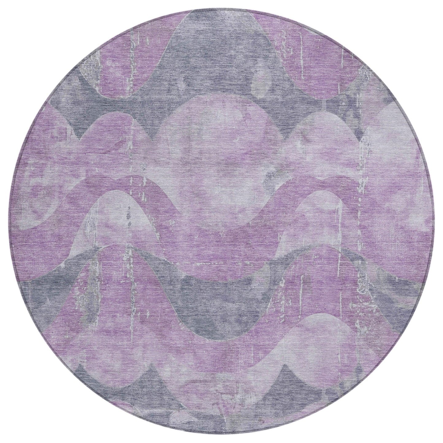 Naelara Purple Washable Indoor-Outdoor Rug
