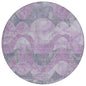 Naelara Purple Washable Indoor-Outdoor Rug