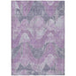 Naelara Purple Washable Indoor-Outdoor Rug