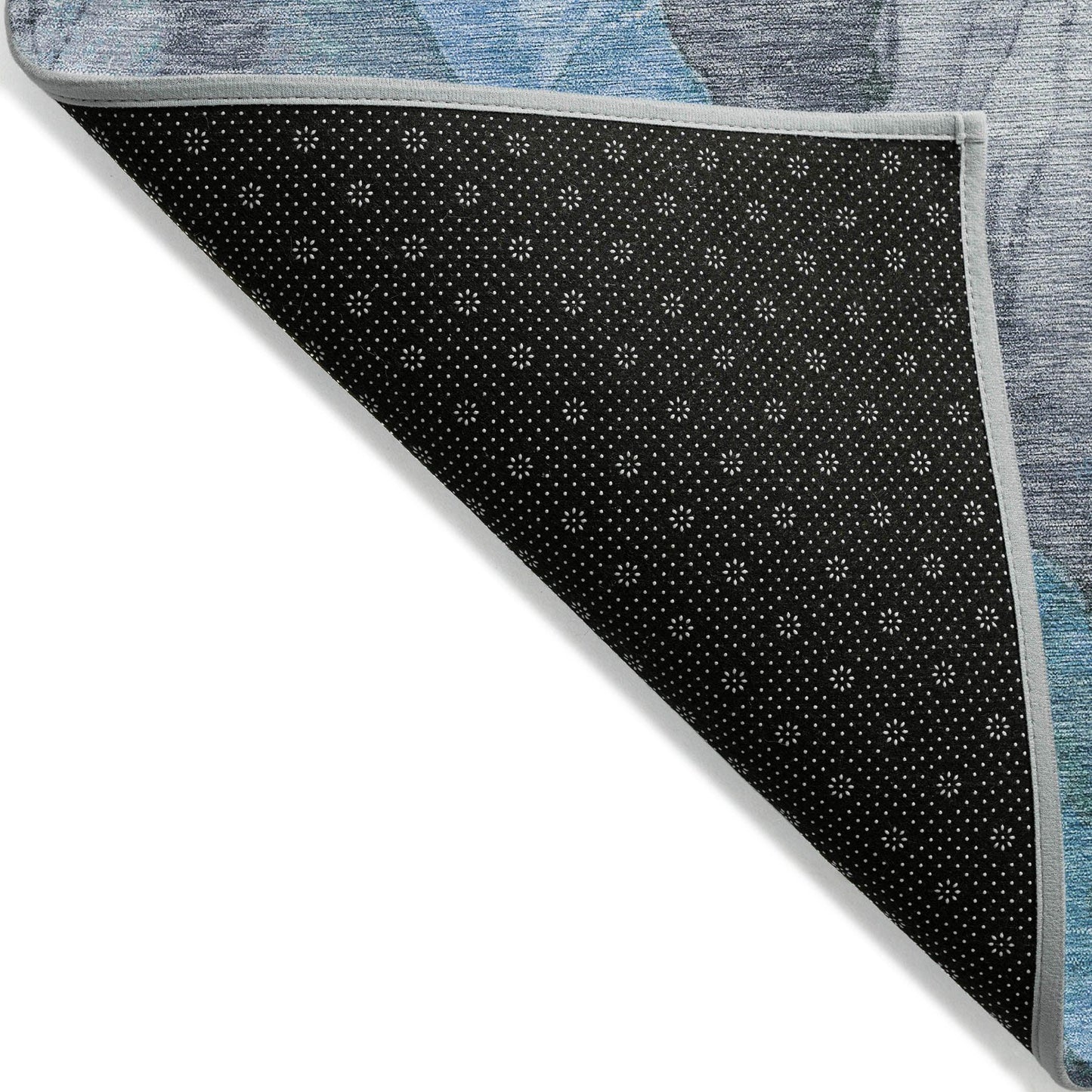 Naelien Blue Washable Indoor-Outdoor Rug