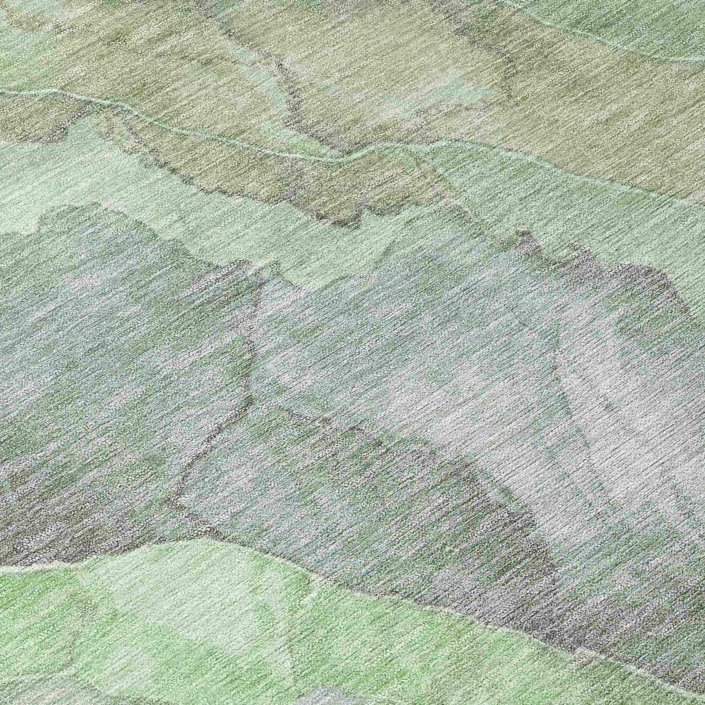 Naelien Green Washable Indoor-Outdoor Rug