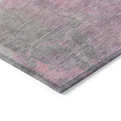 Naelien Pink Washable Indoor-Outdoor Rug