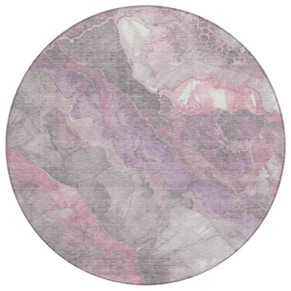 Naelien Pink Washable Indoor-Outdoor Rug