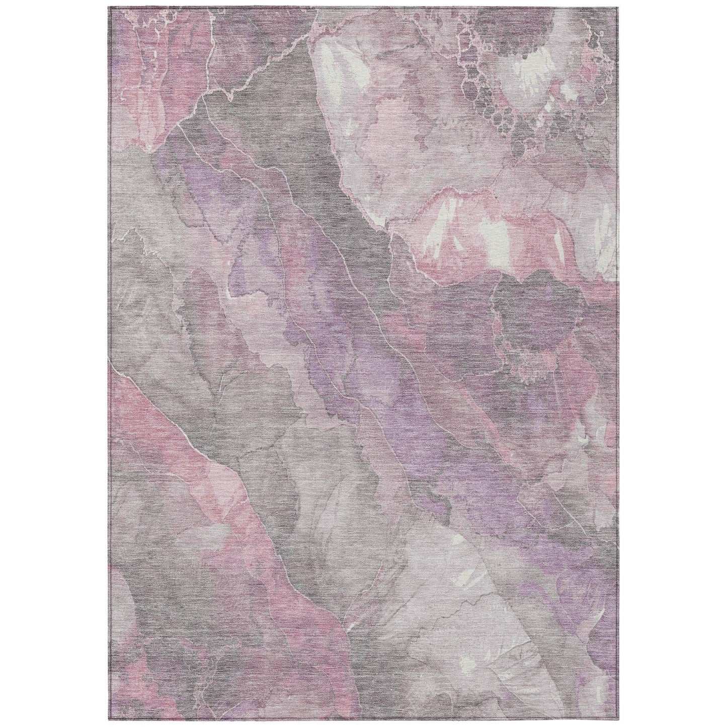 Naelien Pink Washable Indoor-Outdoor Rug