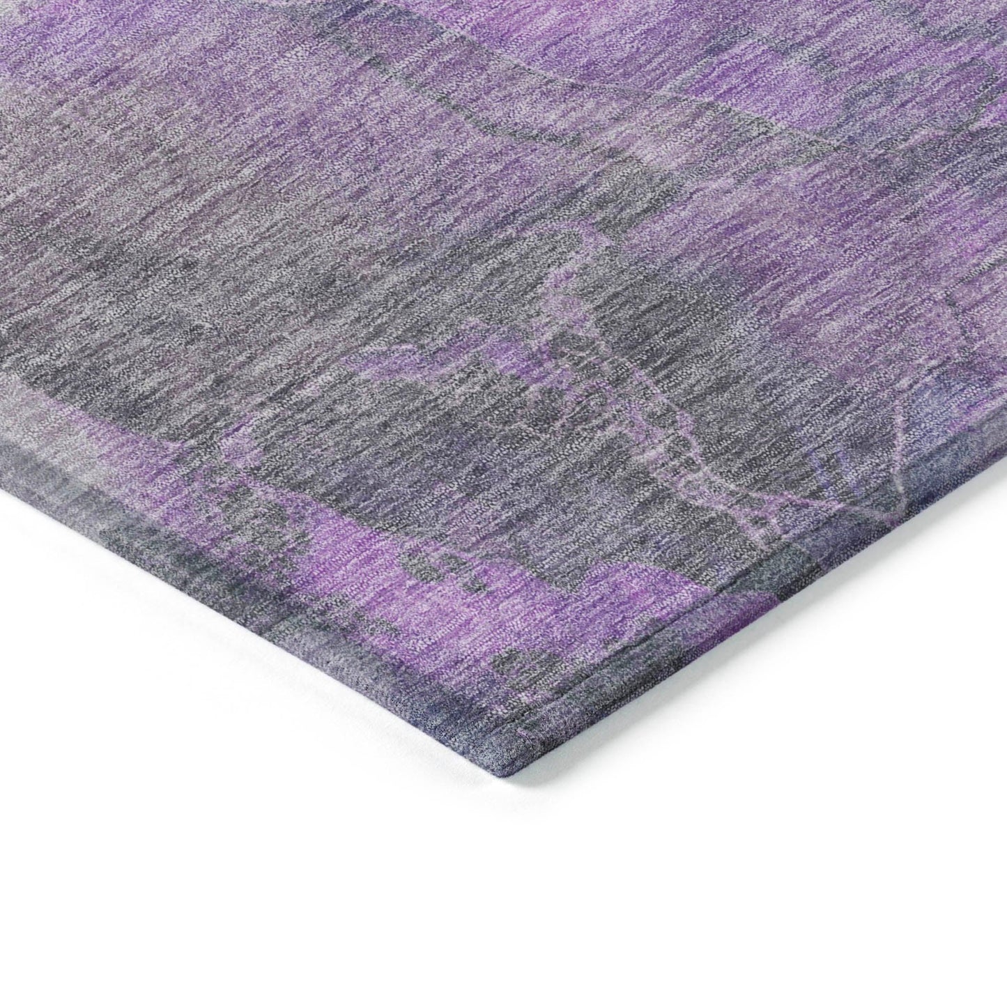 Naelien Purple Washable Indoor-Outdoor Rug