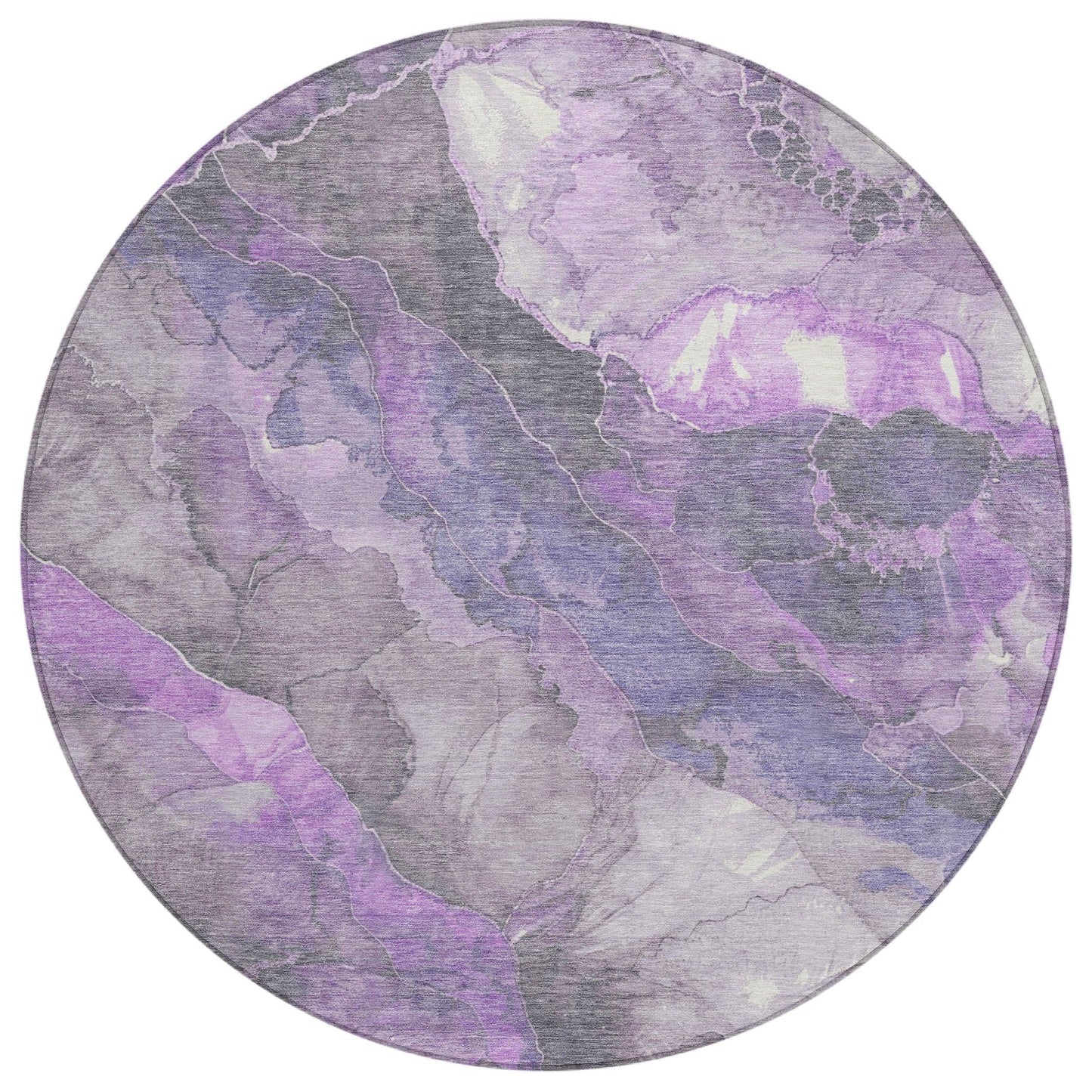 Naelien Purple Washable Indoor-Outdoor Rug