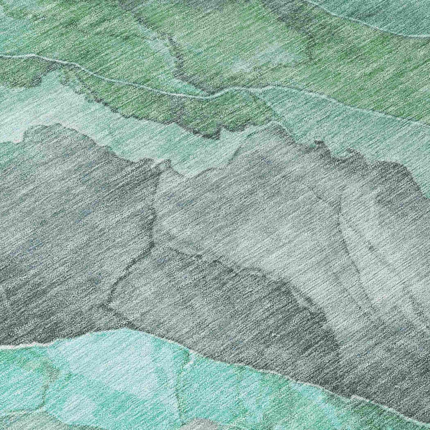 Naelien Teal Washable Indoor-Outdoor Rug