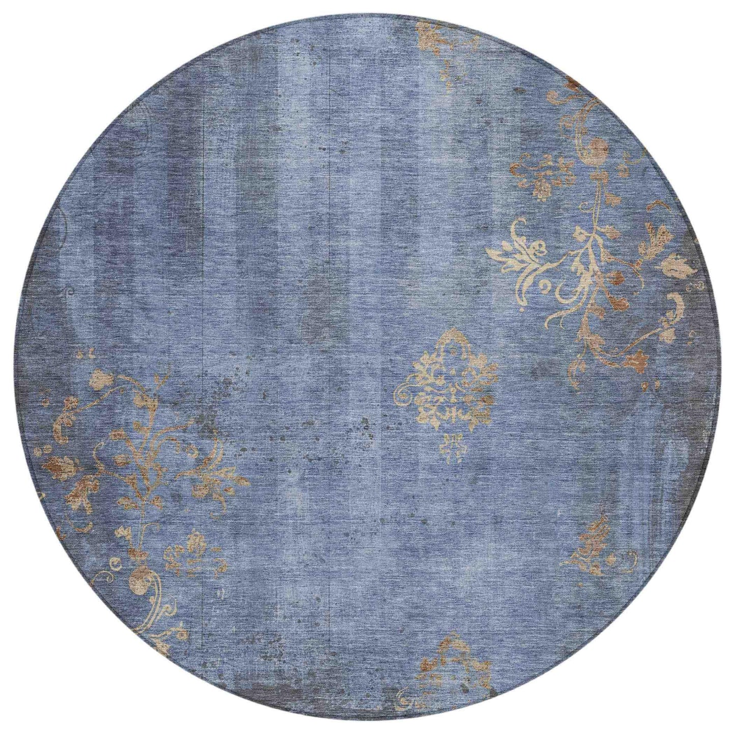 Naelion Denim Washable Indoor-Outdoor Rug