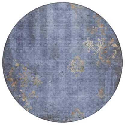 Naelion Denim Washable Indoor-Outdoor Rug